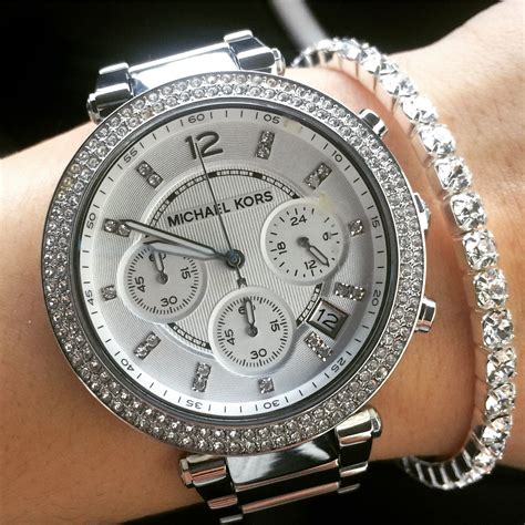 michael kors silver watches macy& 39